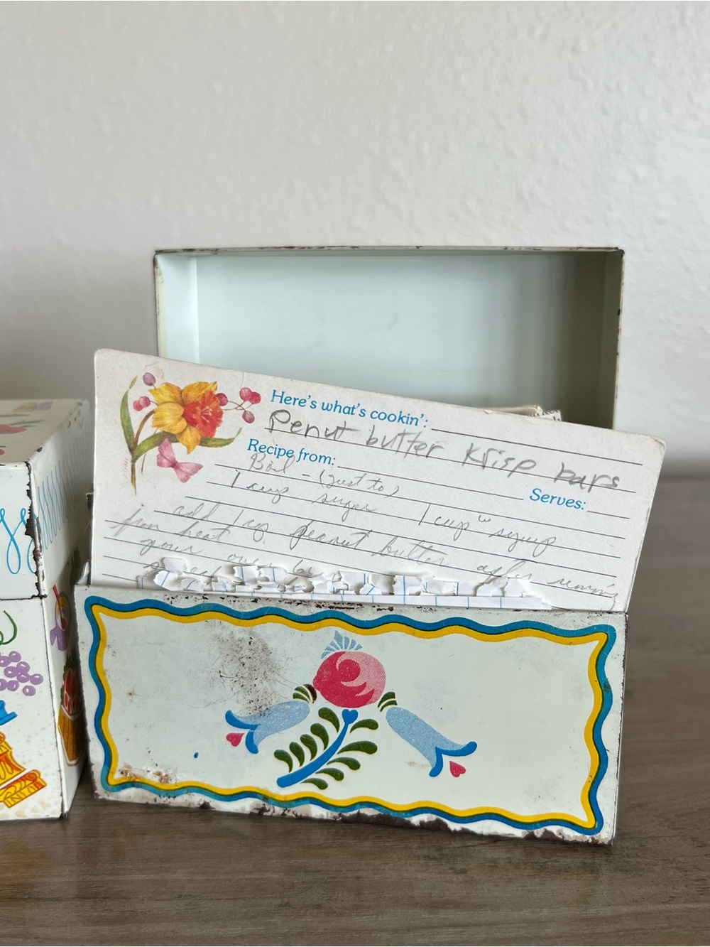 VTG Tin Recipe File Boxes Ohio Art Co Filled W/ Old Handwritten Recipe Clippings - Picture 14 of 15